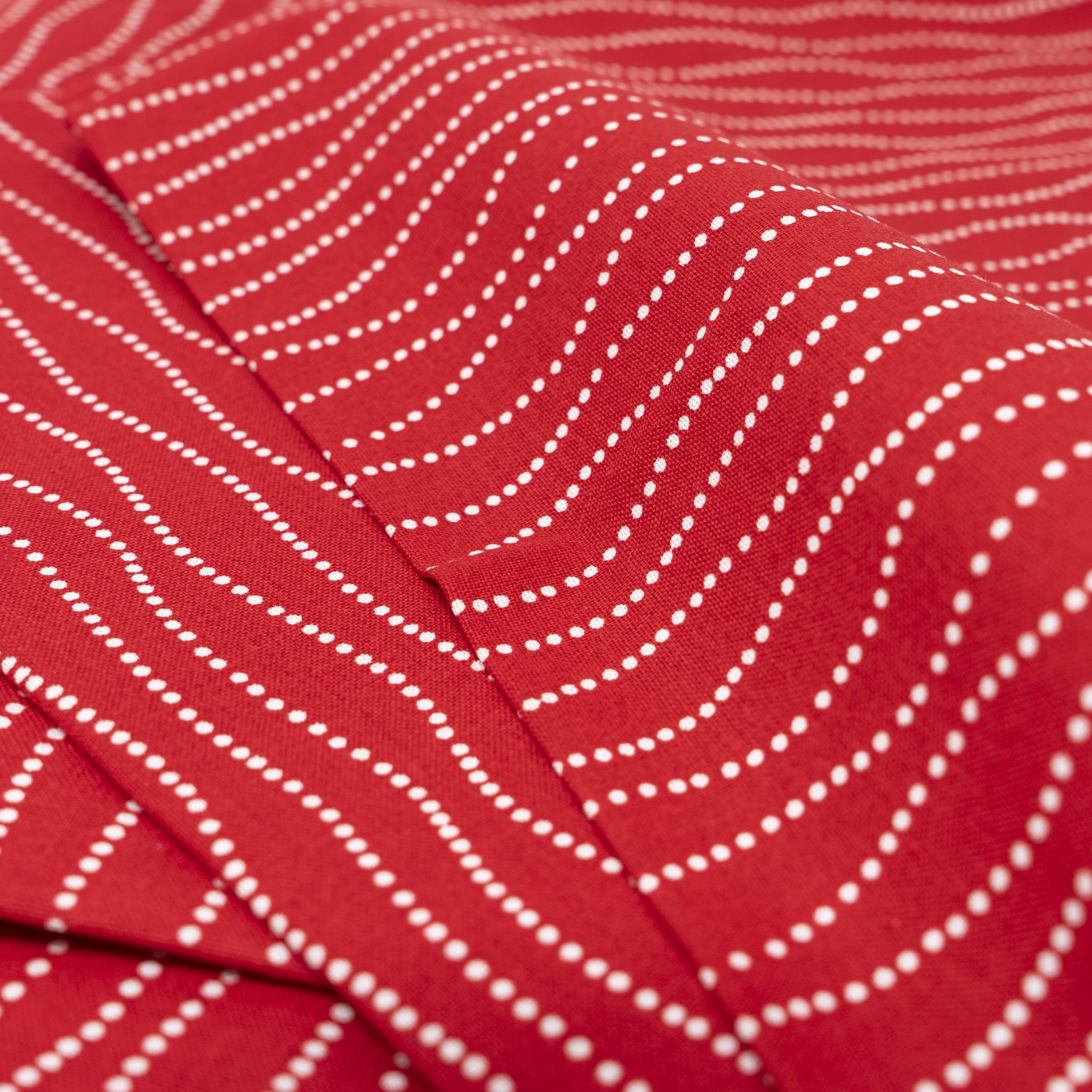Waverly Inspirations By the Yard 100% Cotton Fabric Tracks, White and Red, 44" Wide for Quilting & Sewing