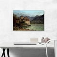 thumbnail image 2 of ARTCANVAS The Chateau De Chillon 1875 Canvas Art Print by Gustave Courbet - Size: 26" x 18" (1.50" Deep), 2 of 9
