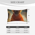 thumbnail image 4 of Pofeuu Maple Leaf Meditating Chihuahua Print Polyester Microfiber Plush Pillowcases, Super Soft and Cozy Pillow Case Covers with Envelop Closure（Pillow core not included）-16"x24", 4 of 6