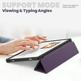 thumbnail image 2 of Allytechgroup Case for Samsung Galaxy Tab A9+ Plus - Premium PU Leather Samsung Tab A9+ Case with Auto Sleep Wake, Shockproof Protective Stand, Fits Galaxy Tab A9+ SM-X210 11 Inch Tablet,Purple, 2 of 11