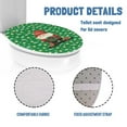 thumbnail image 6 of ZIATUBLE Christmas Santa Claus Toilet Lid Seat Cover with Elastic Edge Toilet Protector Cover Decorative Toilet Seat Covers Lids Reusable Toilet Top Lid Cover Home Accessories Decor, 6 of 6