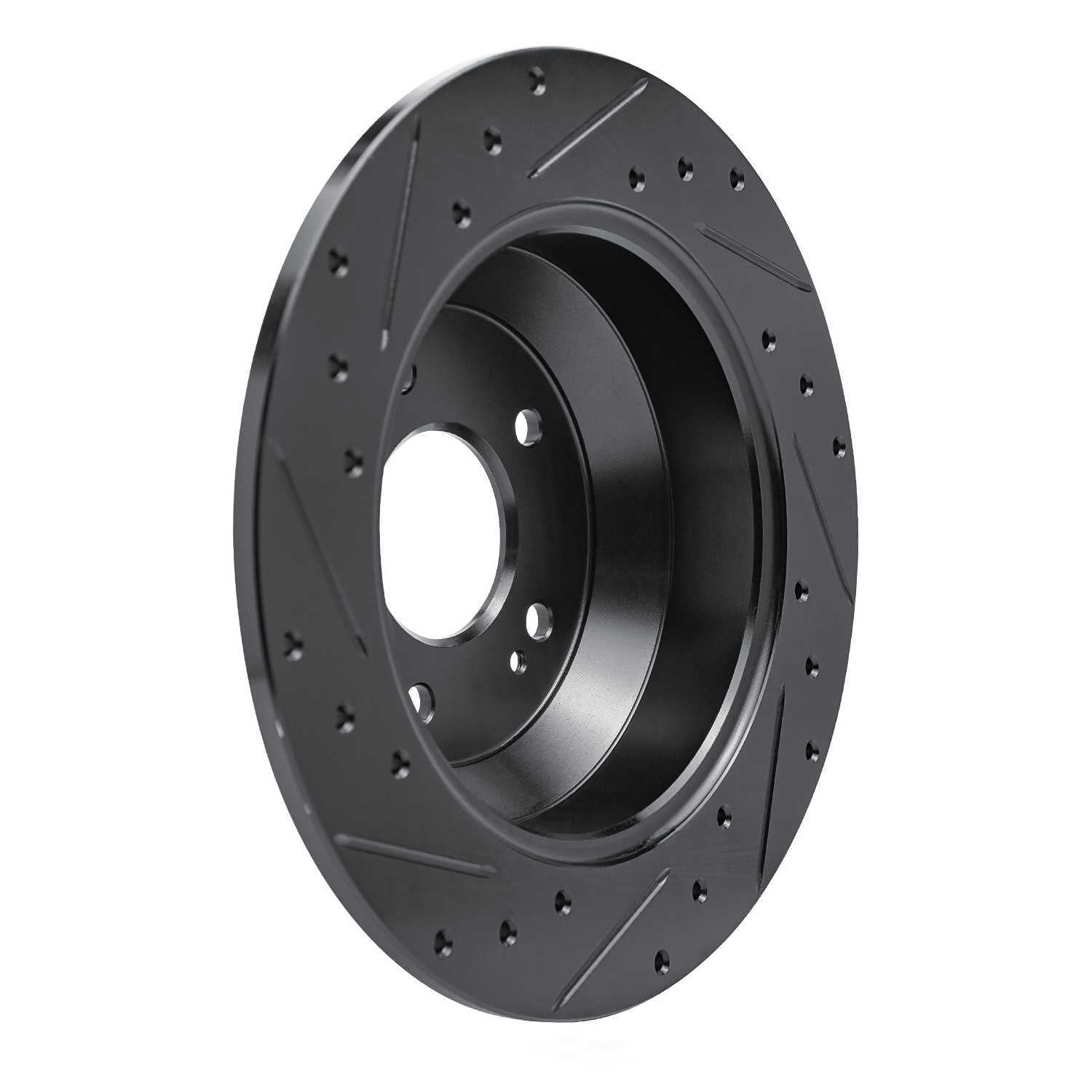 Dynamic Friction Company 633-21029R DFC Brake Rotor - Drilled And Slotted - Black