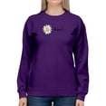 thumbnail image 1 of Daisy Hand Drawn Blessed Text    Sweatshirt Women -Image by Shutterstock, Female 5X-Large, 1 of 4
