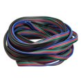 thumbnail image 1 of 2X Câble d'Extension Filaire 4 Broches pour Bande LED RGB 3528 5050 Connecteur Coloré 5M, 1 of 5
