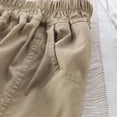 thumbnail image 3 of Cargo Pants for Youth Boys 4-14 Years Lightweight Quick-Dry Tapered Leg Trousers Teens Kids Solid Elastic Waist Hiking Pant with Pockets, 3 of 8