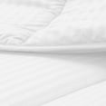thumbnail image 5 of DNG Creations 1 Piece Damask Stripe Comforter 100% Egyptian Cotton 550 GSM Filling ( California King Size ) All Season 800 Thread Count - Stripe White Colour, 5 of 6