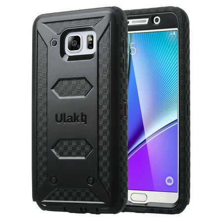 ULAK Galaxy Note 5 Case, KNOX ARMOR Rugged Dual Layer Hybrid Protective Case For Samsung Galaxy Note 5 Built with Belt Clip Holster