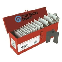 Precision Brand Stainless Steel Slotted Shim Full Assortment - Size B - 3 x 3 in., 260 Per Pack