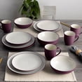 thumbnail image 4 of Noritake Colorwave Burgundy 16-Piece Coupe Dinnerware Set, Service for 4, 4 of 7