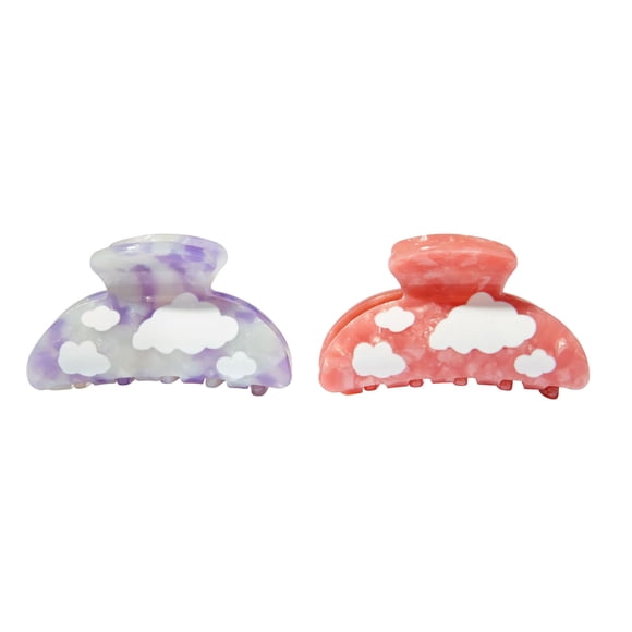 Pinzas de garra Mane Cloudy – Pinzas de pelo medianas con agarre extra para tipos de cabello fino, mediano o grueso – Asegura estilos para uso durante todo el día (2 unidades)