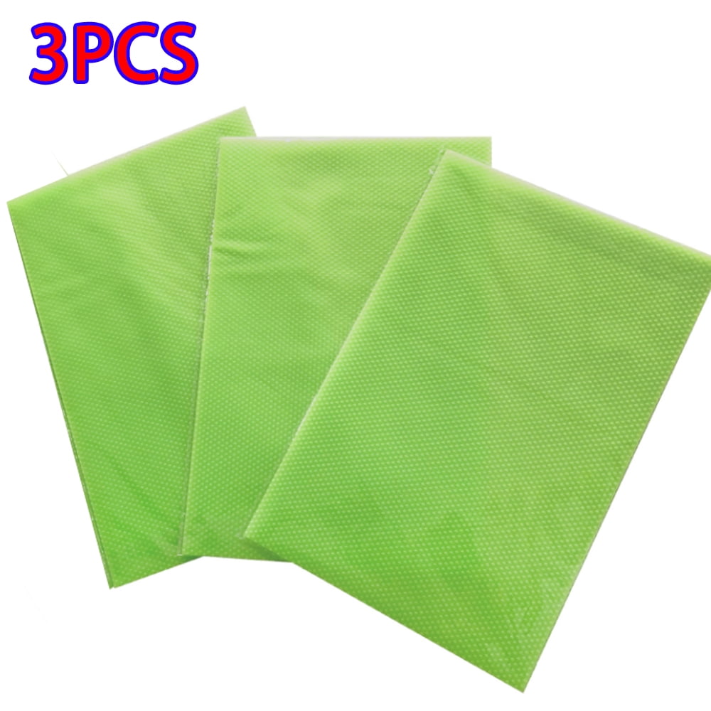 Skycarper 3PCS Refrigerator Mats, Refrigerator Pads, Shelf Mats, Washable Fridge Mats, Placemats