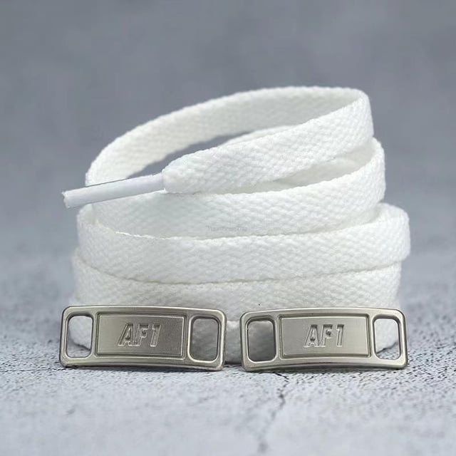 Uds. Combinación de cordones AF1, cordones planos en blanco y negro y decoración de zapatos, traje, zapatillas, cordones, zapatos de moda, accesorios de 140cm Gao Jinjia LED