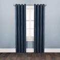 thumbnail image 1 of Mainstays Faux Suede 84" Drapery Grommet Window Curtains Panel, Navy, 1 of 6