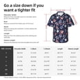 thumbnail image 5 of Pofeuu Watercolor Stars Print Hawaiian Shirt for Men Sleeves Casual Button Down Summer Beach Dress Shirts T-Shirts,X-Large, 5 of 7