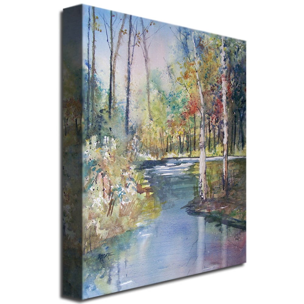 Trademark Art "Hartman Creek Birches" Canvas Art by Ryan Radke