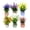 Multicolor C, variant on Artificial Lavender Mini Potted Plants - Multicolor Plastic Faux Flower Pot for Wedding Table Decor, Home Office Shelf, 1 Pack
