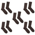 thumbnail image 1 of 5 pares de calcetines de lana para hombre, calcetines gruesos y cálidos, calcetines de lana suave para senderismo, calcetines casuales para hombre, 1 of 5