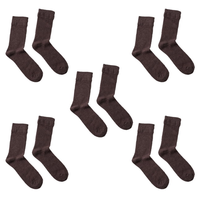 5 pares de calcetines de lana para hombre, calcetines gruesos y cálidos, calcetines de lana suave para senderismo, calcetines casuales para hombre