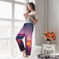 thumbnail image 5 of Xecao Sunset Truck Highway Print Women's Straight Lounge Pajama Pants,The Epitome of Relaxed Sleepwear-Medium, 5 of 6
