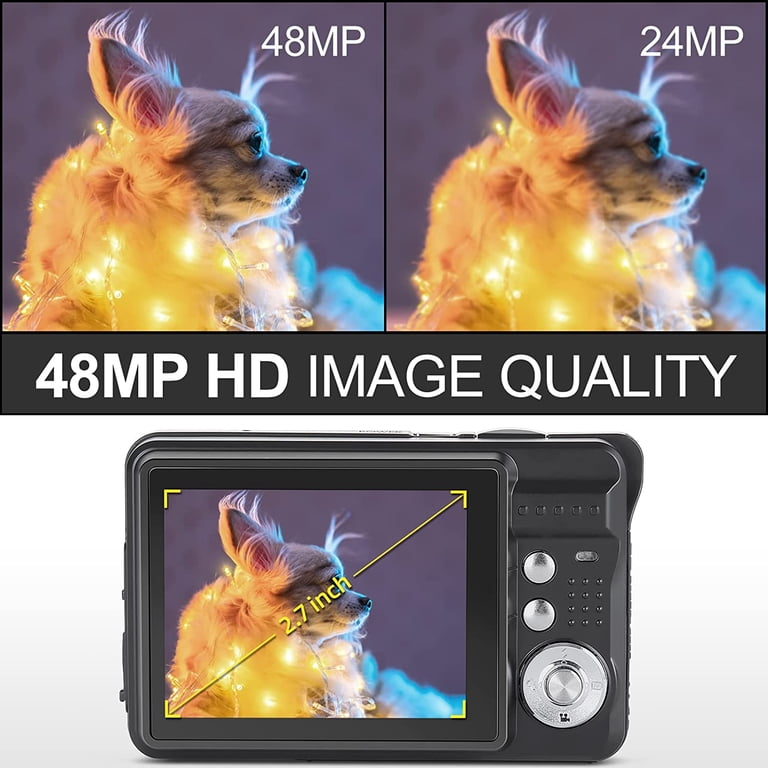 NBD Mini Digital Camera with 48MP 8X Digital Zoom Kids Compact