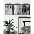 thumbnail image 2 of SHENIFY Black Abstract Wall Tie-dyed Abstract Illustrations Modern Minimalist Painting Decorative Artwork for Living Room Bedroom 11x14in3pcs Black Framed, 2 of 5