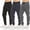 Black, Navy, Charcoal, variant on PC Men's Fleece Jogger Sweatpants 3 Pack with Zipper Pockets, Adjustable Drawstring, Athletic Joggers, Sizes S-3XL