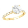 thumbnail image 2 of Unique Moments 2.50 ct Round Cut Lab Grown Diamond Engagement Ring 10K Yellow Gold, 2 of 6