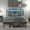 Walnut#2, variant on Bed Frames HOMCOM Full Size Bed Frame with Storage Headboard, Upholstered Platform Bed Frame with LED Lights, Charging Station, Steel Slats, Noise-Free & Easy Assembly, No Box Spring Needed, Cement G