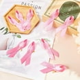 thumbnail image 4 of Polyester 100 pc 100 pcs HotPink Ribbons Satin Pins Breast Cancer Awareness Lapel Pins Ribbons with Safety Pins for Breast Cancer Charity Event Supplies, 4 of 7