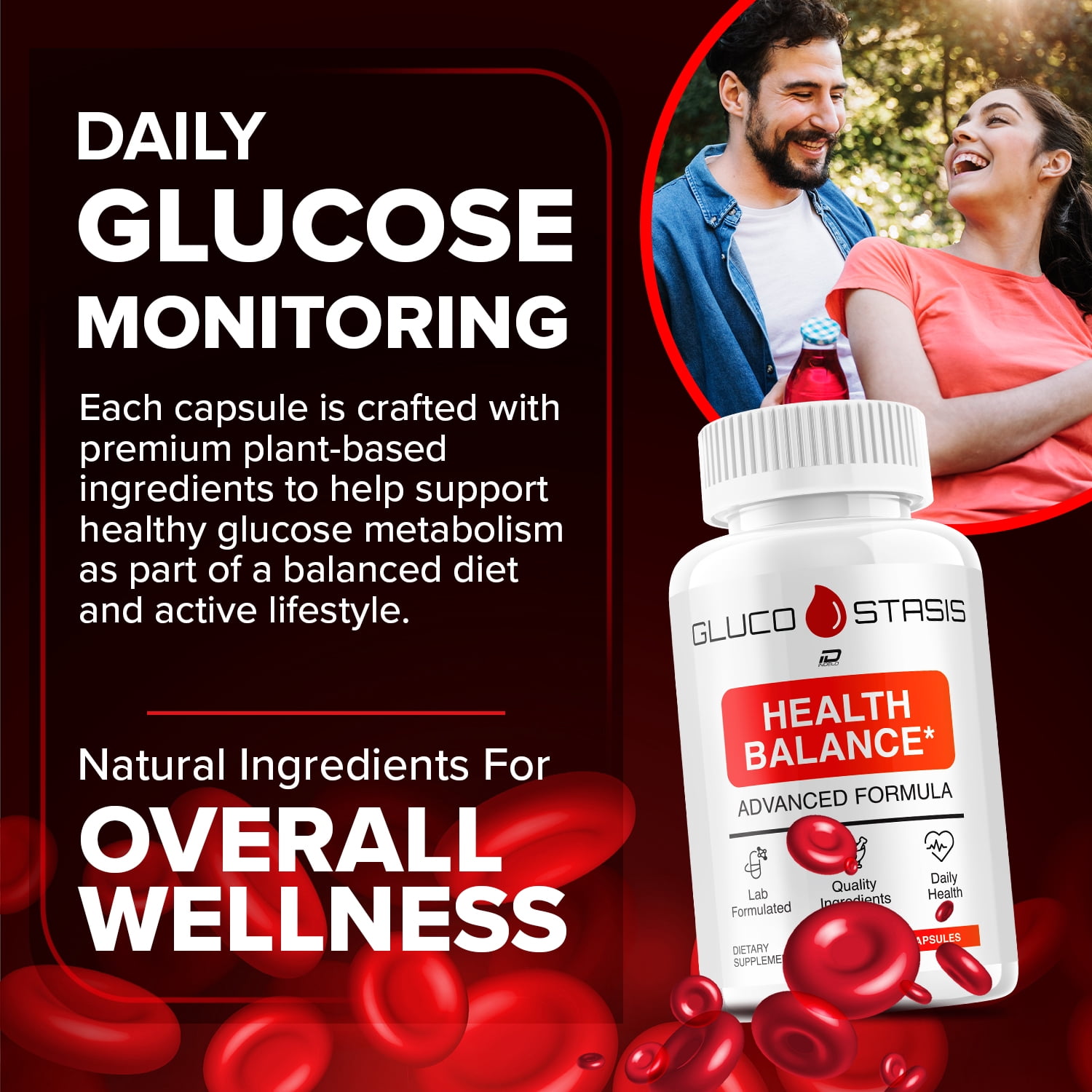 Gluco Stasis Capsules – GlucoStasis All Natural Glycogen Support, 2 Pack, 120 Capsules