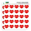 "I Love Heart - Sports Hobbies - Bocce Ball - 1"" Scrapbooking Crafting Stickers"