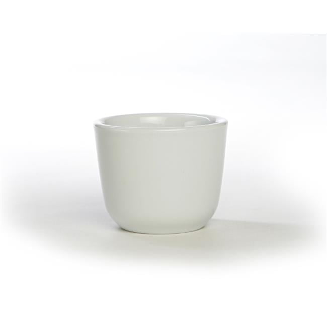 Cup and Saucer Everyday White Rim Pristine Porcelain Classic Element Plain 12 oz 