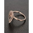 thumbnail image 2 of Limited Time Sale: 1.25 Carat Peach Pink Morganite (pear cut Morganite) and Diamond Engagement Ring in 10k Rose Gold, 2 of 2