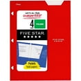 thumbnail image 2 of Five Star 4 Pocket Paper Folder Red, 2 of 2