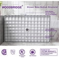 thumbnail image 4 of WOODBRIDGE Shower Base 6032-1000C 60" L x 32" W x 4" H, Center Drain, White, 4 of 6