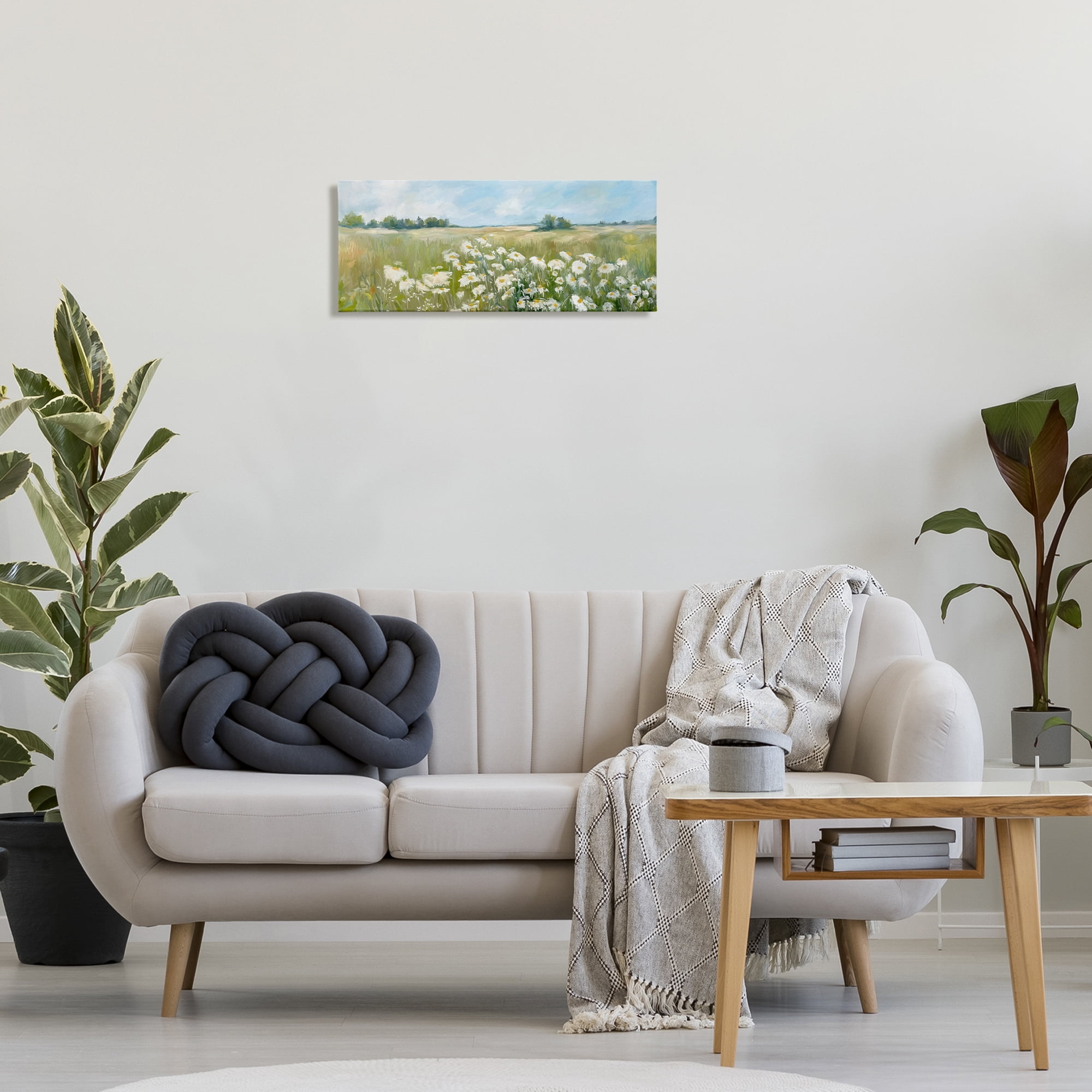 Stupell Industries Panoramic Sunlit Cliff Landscape Photography Gallery Wrapped Canvas Art Print Wall Art, 24 x 10