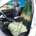 thumbnail image 3 of XYZCANDO Lapis Lazuli Grain Car Seat Towel Cover Waterproof Microfiber, Compatible with Car Interior Bucket Seat, for Trucks Vans Cars, 3 of 6