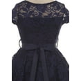 thumbnail image 4 of Lovely Floral Lace Rhinestones Skater Party Easter Flower Girl Dress for Little Girl Navy 2 JK19.88S BNY Corner, 4 of 5