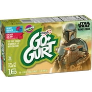 Go-GURT Star Wars The Mandalorian Kids Yogurt Variety Pack, 2 oz Yogurt Tubes (16 Ct)