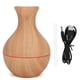 thumbnail image 1 of Humidificador ultrasónico de madera con USB y LED, purificador de aire con luz de 7 colores para el hogar (veta de madera clara), 1 of 14