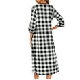 thumbnail image 4 of Leesech Women's Winter Warm Nightgown Nightdress Zip with Pokets Plus Size Pajamas, 4 of 5