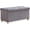 Grey, variant on 30 Inches Folding Storage Ottoman Bench, Ottoman with Storage for Living Room, with Wooden and Lid, Teal