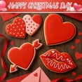 thumbnail image 3 of 4 Pcs Extra Large Valentines Cookie Cutters 7.5" Heart Shaped Stainless Steel Metal Cookie Molds for Valentines Holiday Baking Delights(Double Hearts, Cardioid, Lip, Heart with Arrow), 3 of 3