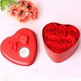 thumbnail image 1 of Xihbxyly Jabones de Rosas, Caja En Forma de Corazón con Nudo de Mariposa, Elegante Set de Regalo de Boda, Lujoso Jabón de Manos y Baño, Perfecto para Amigos, Opciones de Color Rojo y Azul, 9,5 X 9 X, 1 of 2