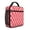 Red and Light, variant on Blue and Black Wavy Checkered Pattern Insulated Lunch Bag Teens,Lunch Box for Men Women for Work,Picnic or Travel,10.2x9.5x4.3 Inches,8 Can Capacity