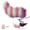 Colorful-a, variant on Wagging Tail for Car, Remote Control Electric Auto Trunk Tail, Cute Fuzzy Moving Faux Fur Animal Costume Tail Charm Cosplay Accessory