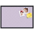 thumbnail image 2 of PinPix 30x20 Custom Cork Bulletin Board Light Purple Clover Poster Board Has a Fabric Style Canvas Finish, Framed in Light Purple Clover, by ArtToFrames (PinPix-539), 2 of 5
