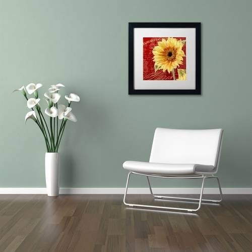 Trademark Fine Art "Ete III" Canvas Art by Color Bakery White Matte, Black Frame