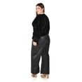thumbnail image 3 of Blusa de terciopelo cruzada Roman Fashion /Tallas Extras, 734 (Negro) negro 40, 3 of 6