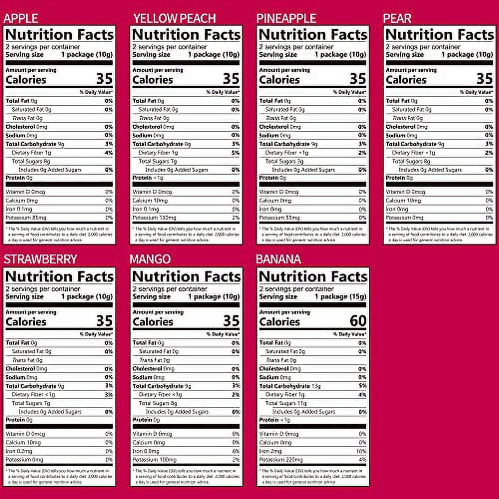 ONETANG Organic Unsweetened Freeze-Dried Mixed Fruit, 12 Pack Single-Serve Bags, Non-GMO, Kosher, Gluten-Free, Vegan